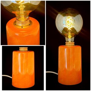 Lången - bordslampa i betong, design blank, Orange
