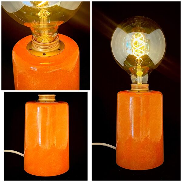 Lången - bordslampa i betong, design blank, Orange