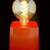 LillaSystern 2 - bordslampa i betong, design blank, Mörkröd - Bild 2