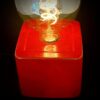 LillaSystern 2 - bordslampa i betong, design blank, Mörkröd - Bild 3